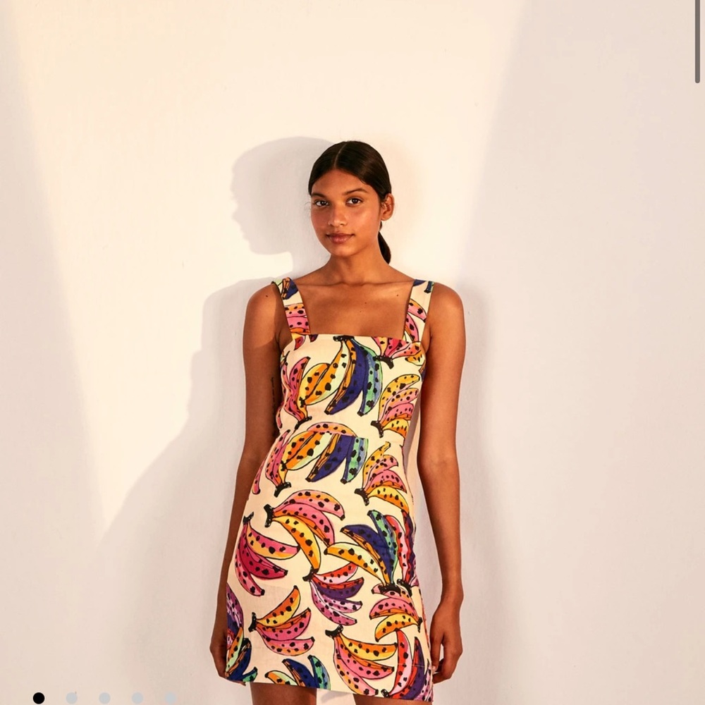 FARM Rio Multicolor Banana Mini Dress